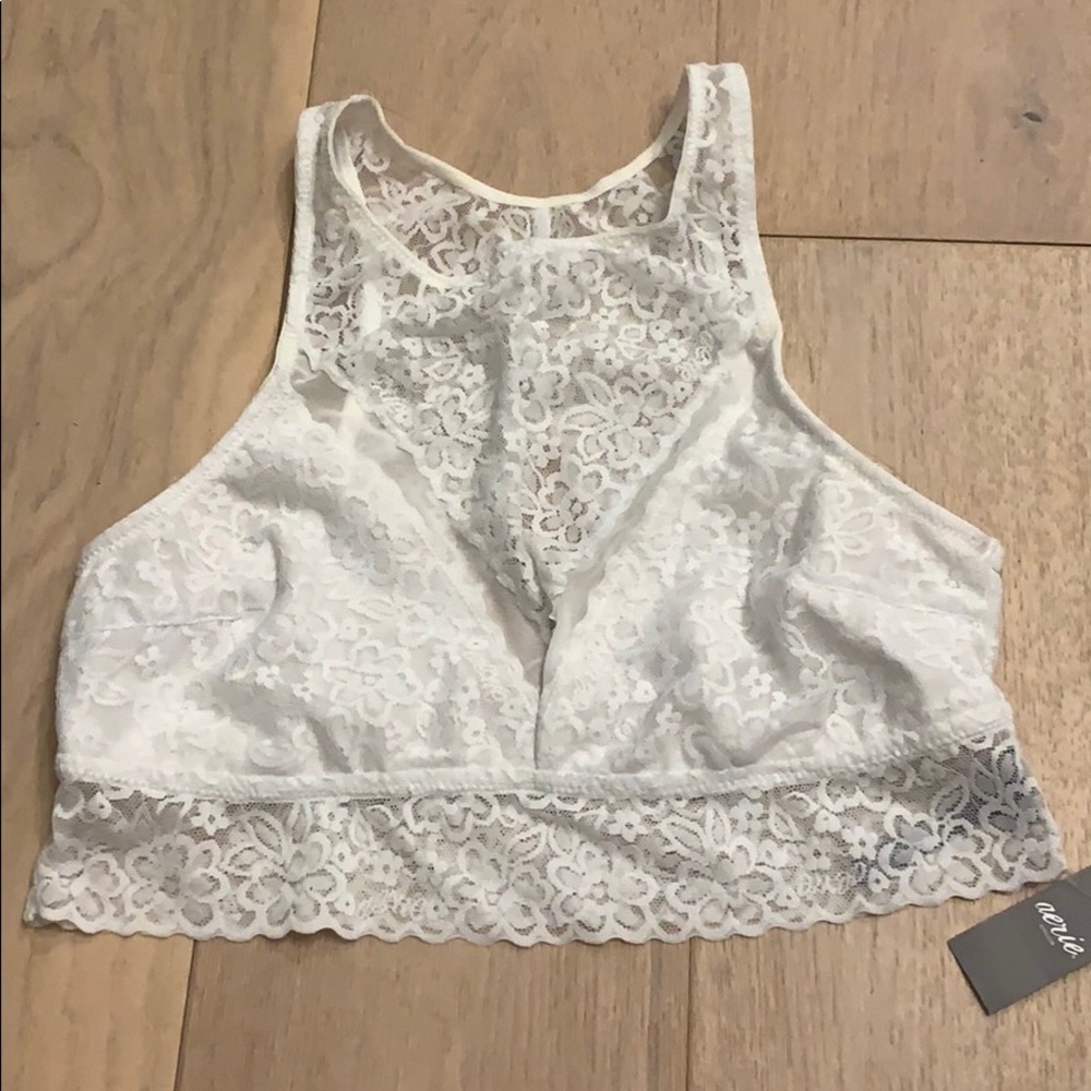 Aerie white lace bralette